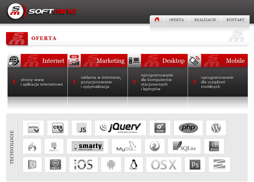 strona internetowa, projekt graficzny, grafika